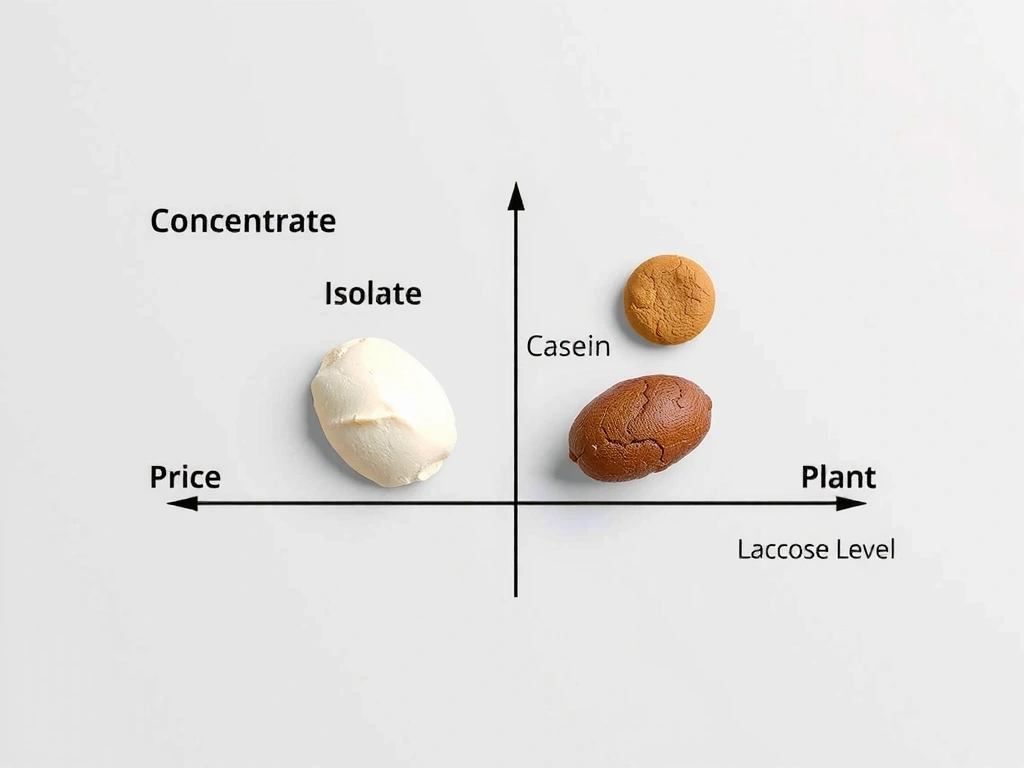 Infografis perbandingan protein